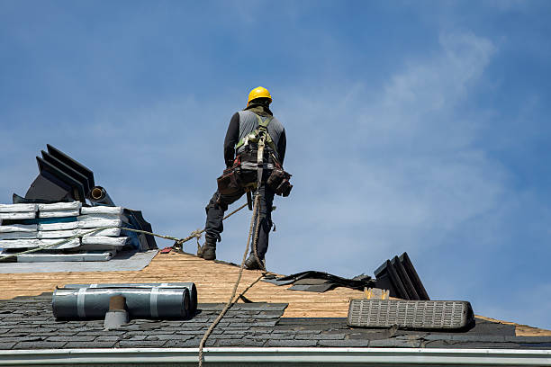 Professional Roofing technician working in Oldtown, MD